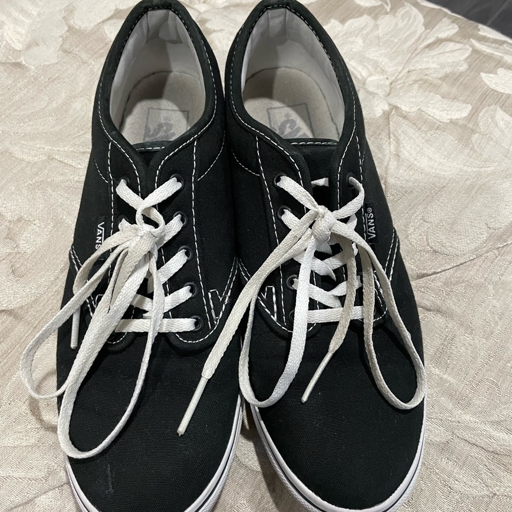 Vans Black Canvas Sneakers
